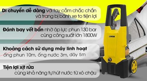 máy phun áp lực nước lavor smart plus 130