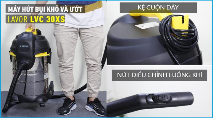 hinh chi tiet may hut bui lavor lvc 30xs 2 - Máy hút bụi khô và ướt Lavor LVC30XS