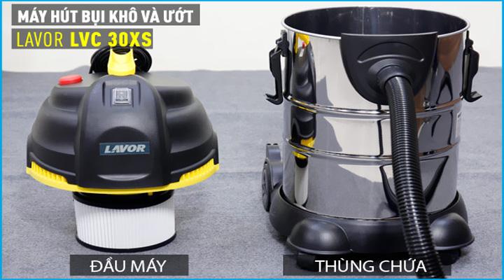 hinh mo ta may hut bui lavor lvc 30xs 2 - Máy hút bụi khô và ướt Lavor LVC30XS