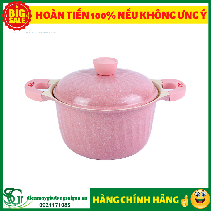 Noi khang khuan phu titanium 7 lop Happy Home Pro mau hong size 241 1