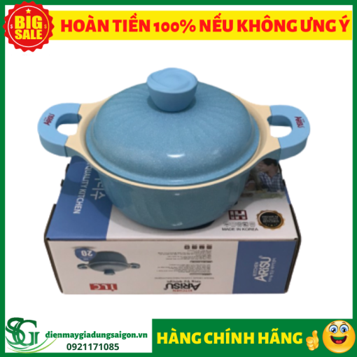 Noi khang khuan phu titanium 7 lop Happy Home Pro mau xanh duong size 20cm 6