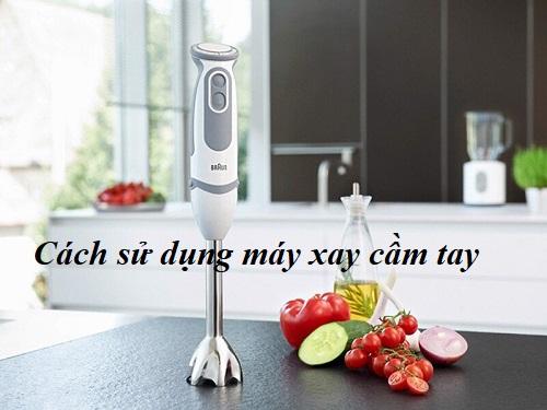 cách sử dụng máy xay cầm tay