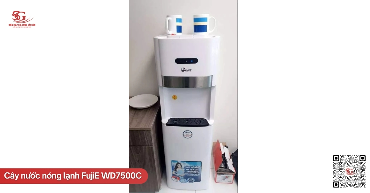 chia sẻ cảm nhận của khách hàng về cây nước nóng lạnh FujiE WD7500C