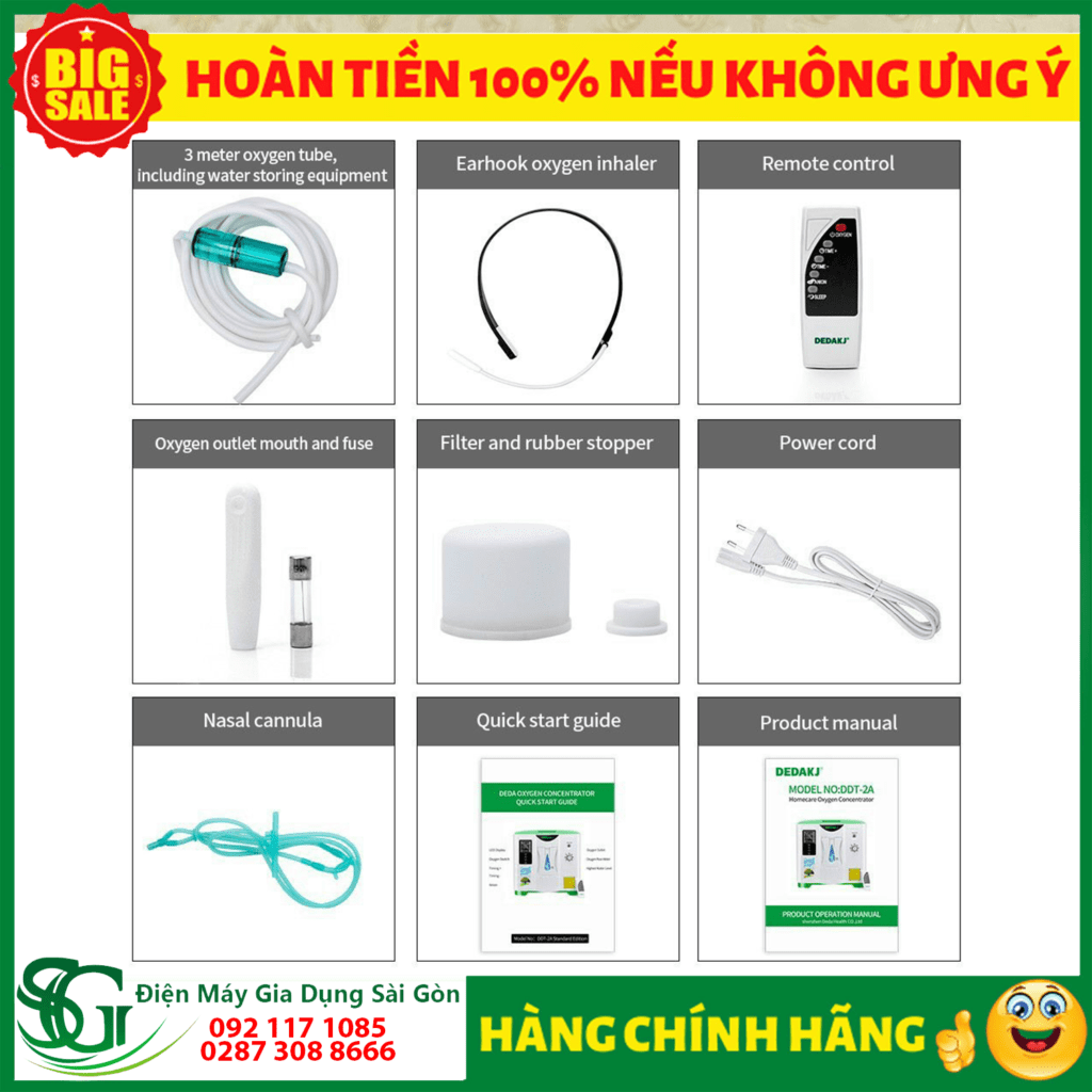 May tao Oxy gia dinh DEDAKJ DE 2AW 2 9 lit 9 - Máy tạo Oxy gia đình DEDAKJ DE-2AW 2-9 lít