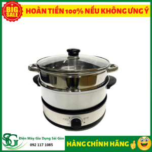 noi - Lẩu nướng hấp đa năng Perfect PF- L06 (tặng 1 Xửng hấp inox 26cm)