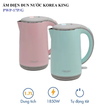 Ấm điện đun nước KoreaKing PWP-17P/G - Dung tích lớn