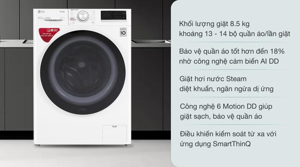 Máy giặt LG màu sắc sang trọng, hiện đại