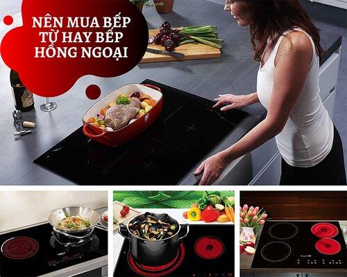 So sánh bếp từ và hồng ngoại