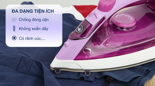 Bàn ủi hơi nước Tefal Easy Steam FV1955E0 1400W - Thiết kế