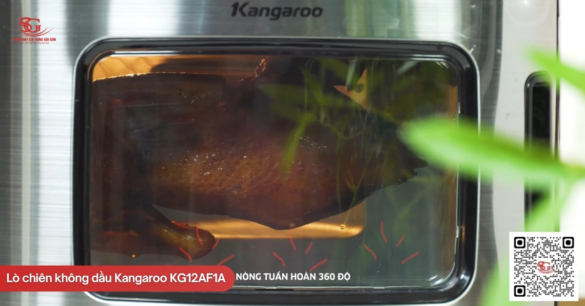 Công nghệ Rapid Air với luồng nhiệt tuần hoàn 360 độ trên Kangaroo KG12AF1A