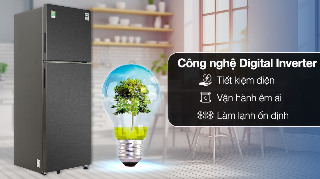 Tủ lạnh Samsung Inverter 305 lít RT31CG5424B1SV - Tiết kiệm điện