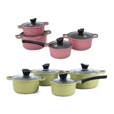 Bộ nồi Korea King KS-GL4TCI Xanh/Hồng_ĐMGDSG