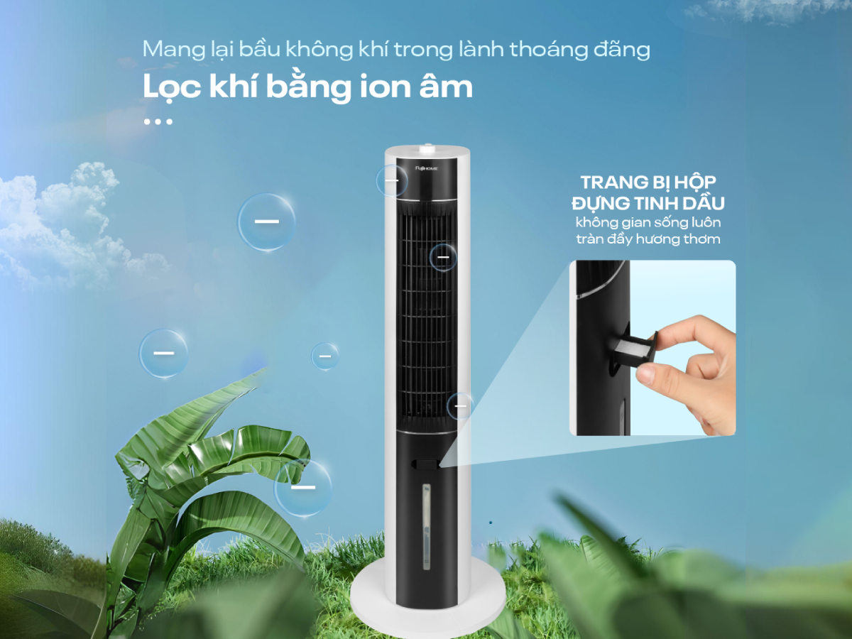 18lm 06 - Quạt tháp điều hòa hơi nước cao cấp Fujihome AC-18LM