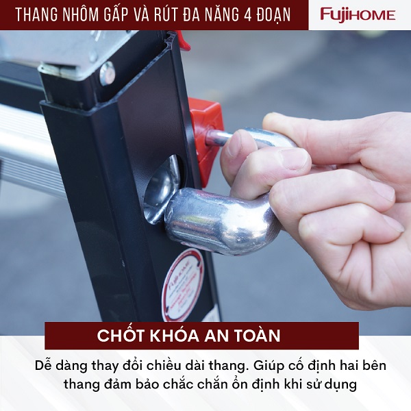 5 1 2 - Thang nhôm gấp và rút đa năng 4 đoạn FUJIHOME ML45B (Black)