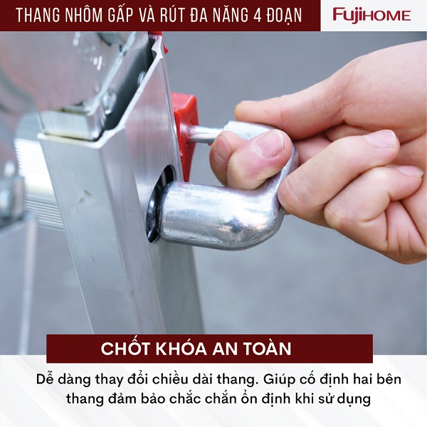 5 4 1 - Thang nhôm gấp và rút đa năng 4 đoạn FUJIHOME ML45