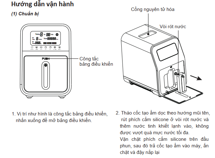 MÁY TẠO KHÍ OXY THÔNG MINH GIA ĐÌNH YK608