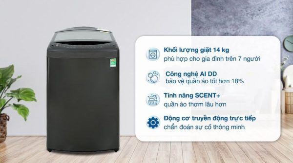 Máy giặt LG Inverter 14 Kg TV2514DV3B