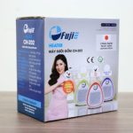 quat suoi gom fujie ch 202 co hop dung may gon gang 1 - Quạt sưởi gốm Ceramic mini FujiE CH-202 Green - Màu trắng viền xanh lá