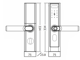 Khóa điện tử Luxury HB CG75 - Mở khóa đa năng, thiết kế hiện đại