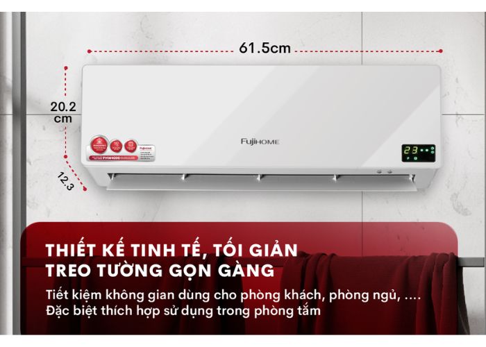 FUJIHOME FHW4000 thiết kế tinh tế tối giản