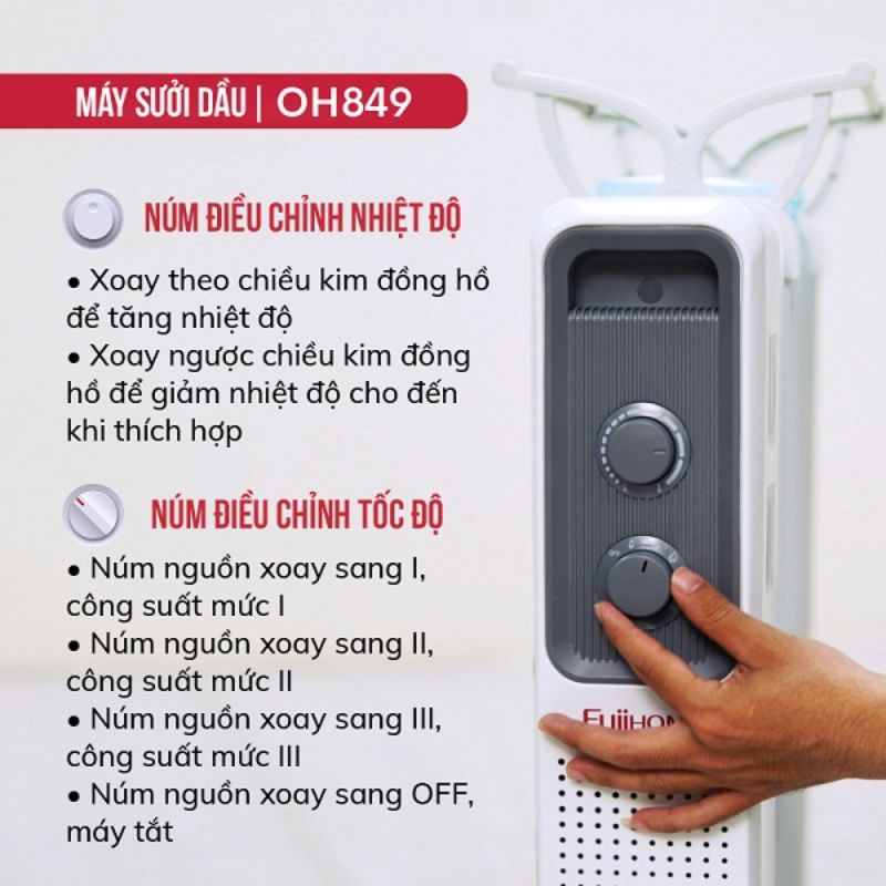 FUJIHOME OH849 có núm điều chỉnh