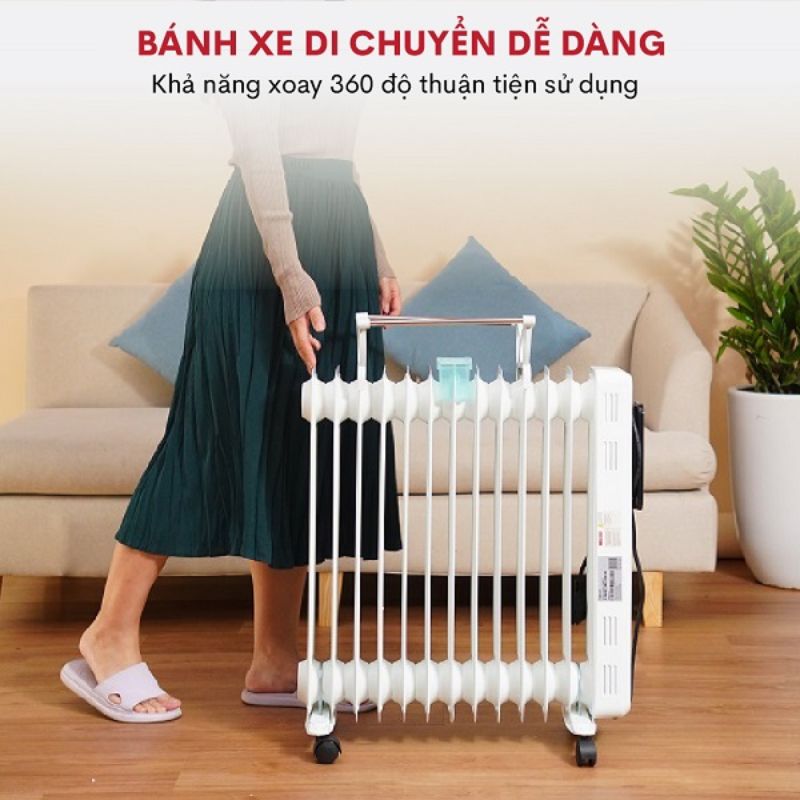 FUJIHOME OH8613 có bánh xe di chuyển