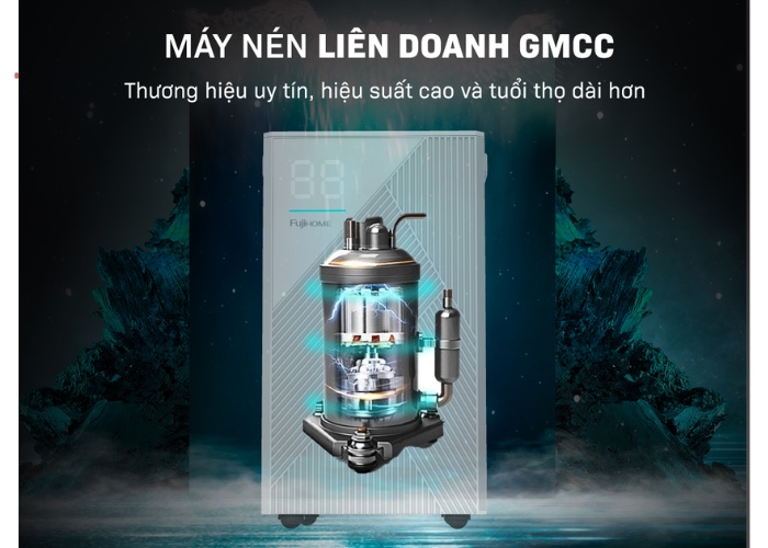 Fujihome DH14 có máy nén liên doanh GMCC