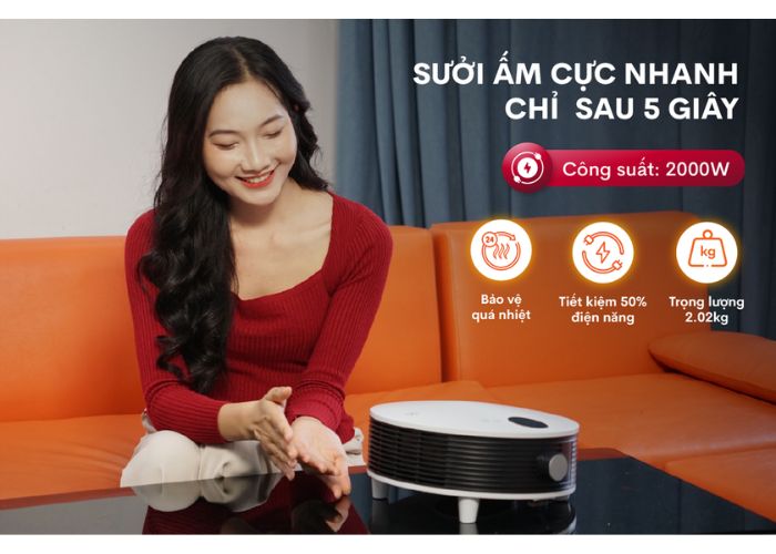 Fujihome FHB5000 sưởi ấm cực nhanh