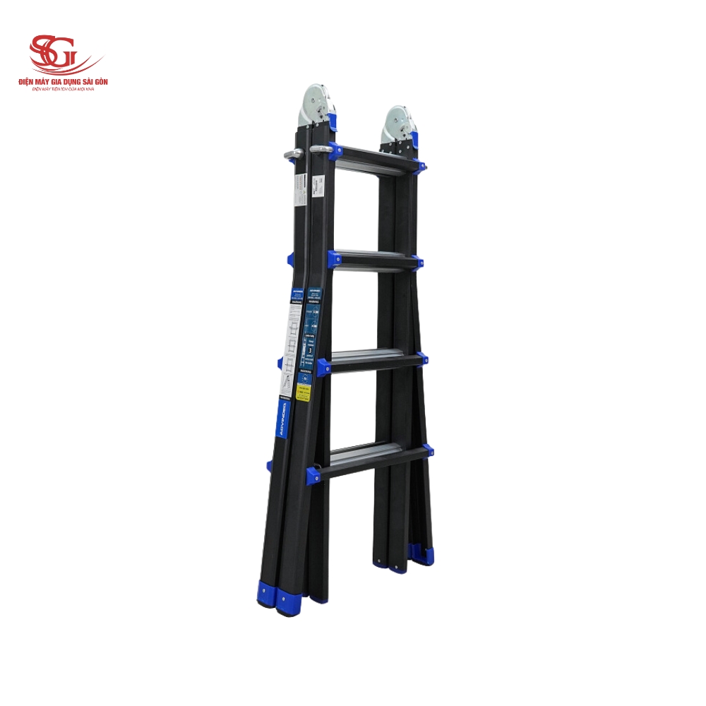 Thang nhôm gấp và rút đa năng 4 đoạn ADVINDEQ AML44B (2)
