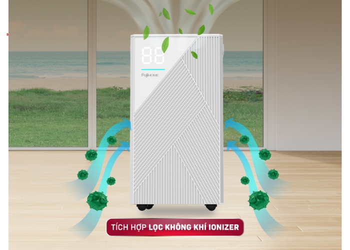 Tích hợp lọc không khí ionizer