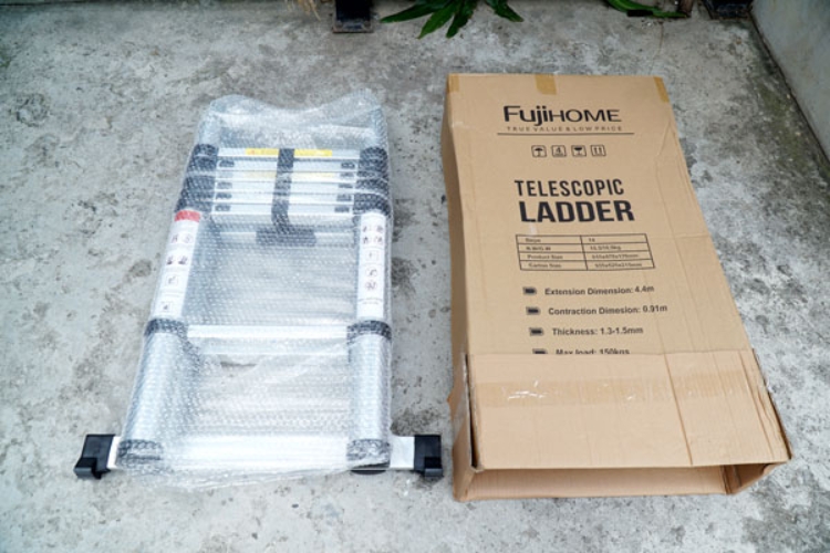 Bao bì sản phẩm thang nhôm rút gọn FUJIHOME TLA08