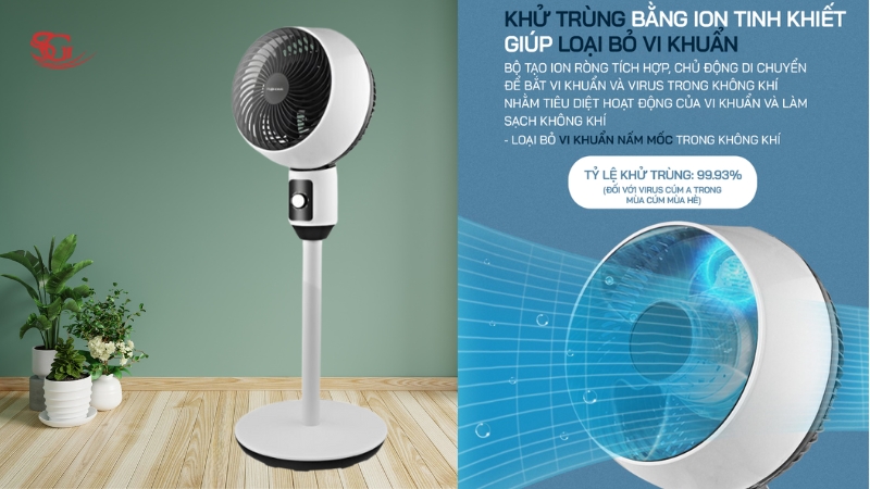 Quạt đối lưu không khí điều khiển cơ Fujihome CF25 
