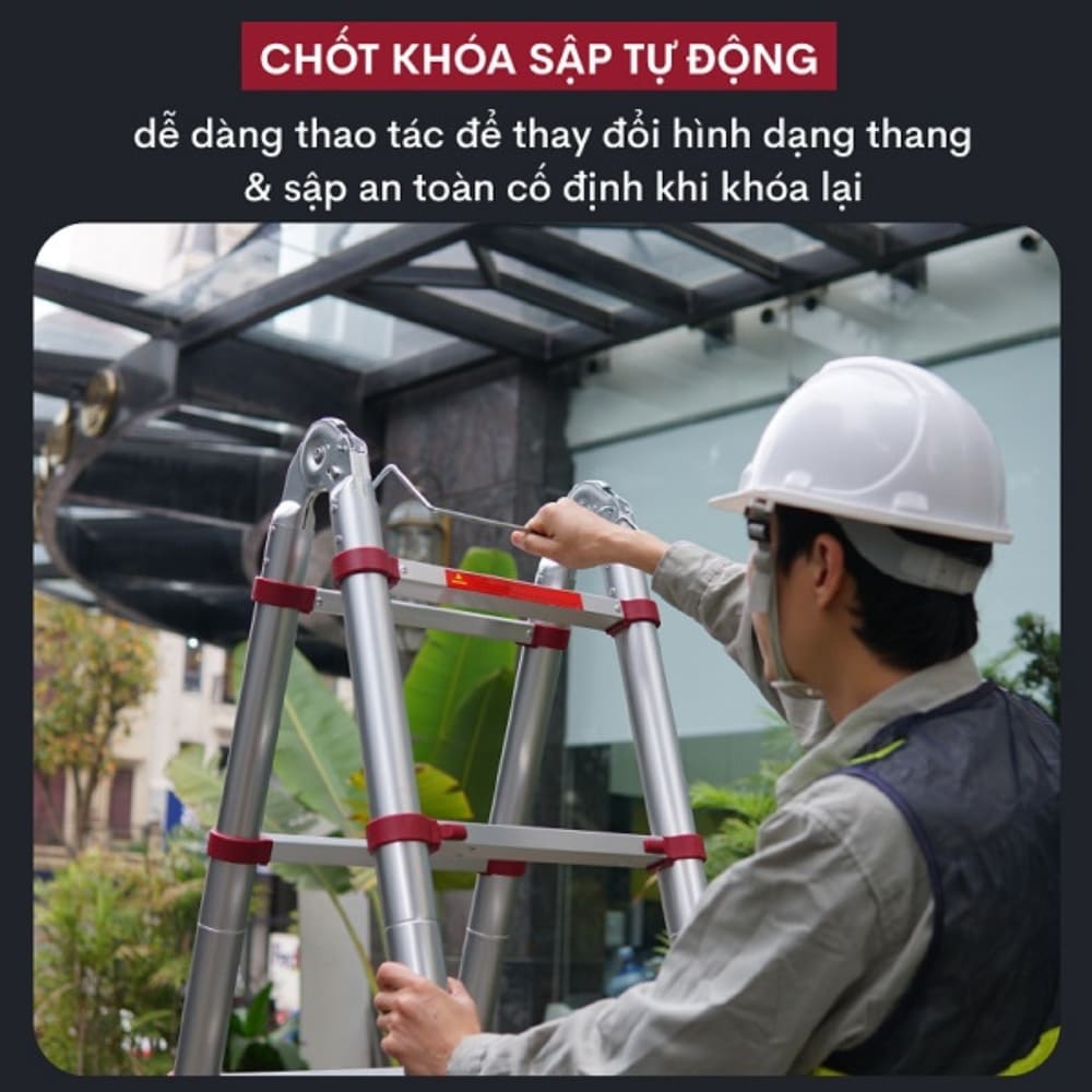 Chốt khóa sập tự động của thang nhôm TLA08R