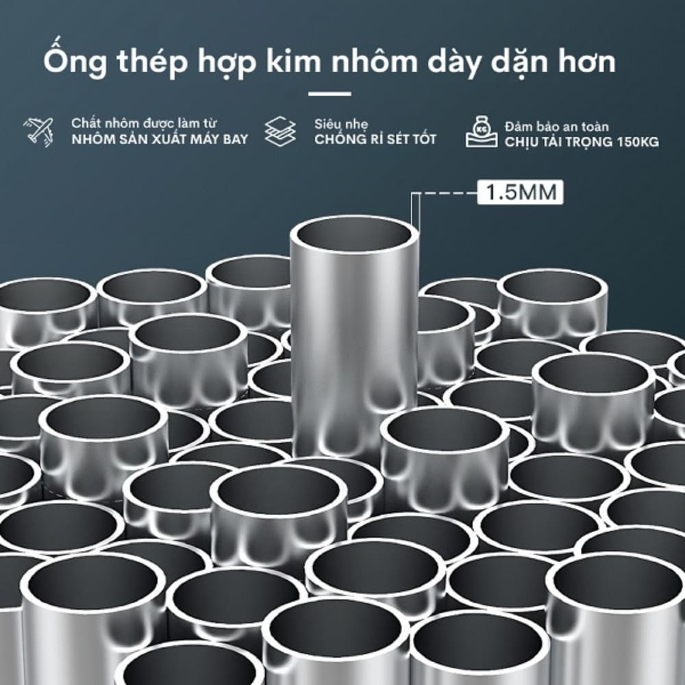 Chất liệu hợp kim nhôm của thang nhôm rút gọn Fujihome TLA08R