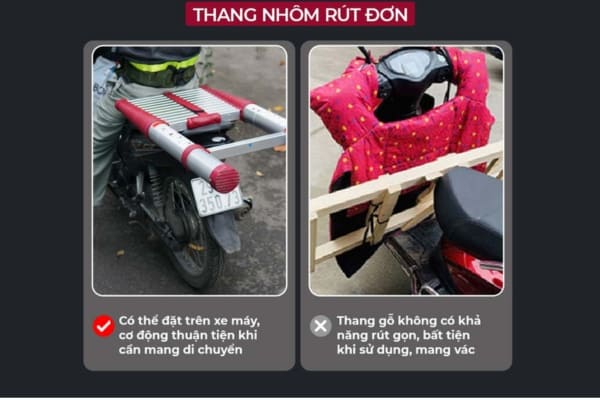 Thang nhôm rút gọn Fujihome TLI440R dễ dàng di chuyển