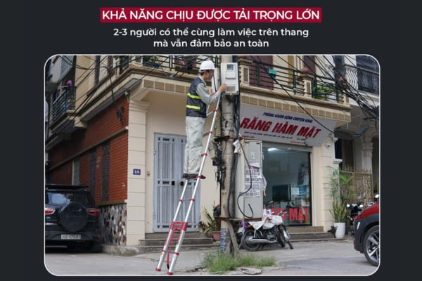 Khả năng chịu tải trọng của thang nhôm rút gọn Fujihome TLI500R