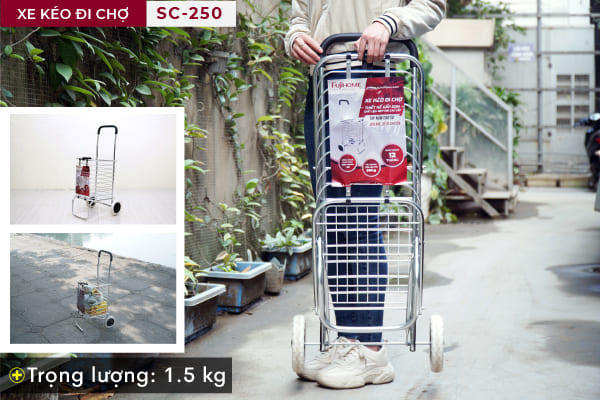 trọng lượng xe kéo đi chợ đa năng Fujihome SC-250