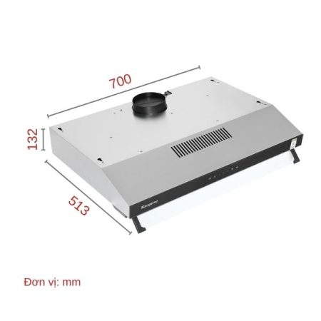 MÁY HÚT MÙI ÁP TƯỜNG KANGAROO KG70RS