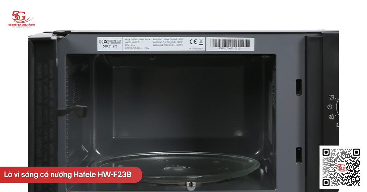 Khoang lò thép không gỉ và thiết kế châu Âu tinh tế của Hafele HW-F23B