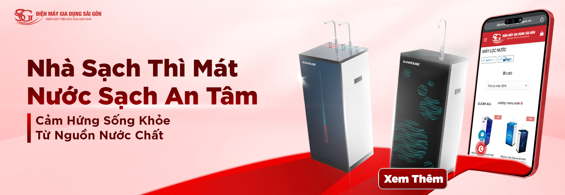 Nhà sách thì mát nước sạch an tâm