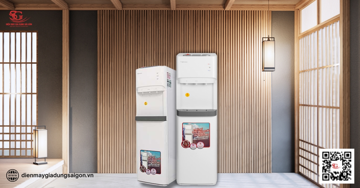 Cây nước nóng lạnh bình âm cao cấp Fujihome WD606ES