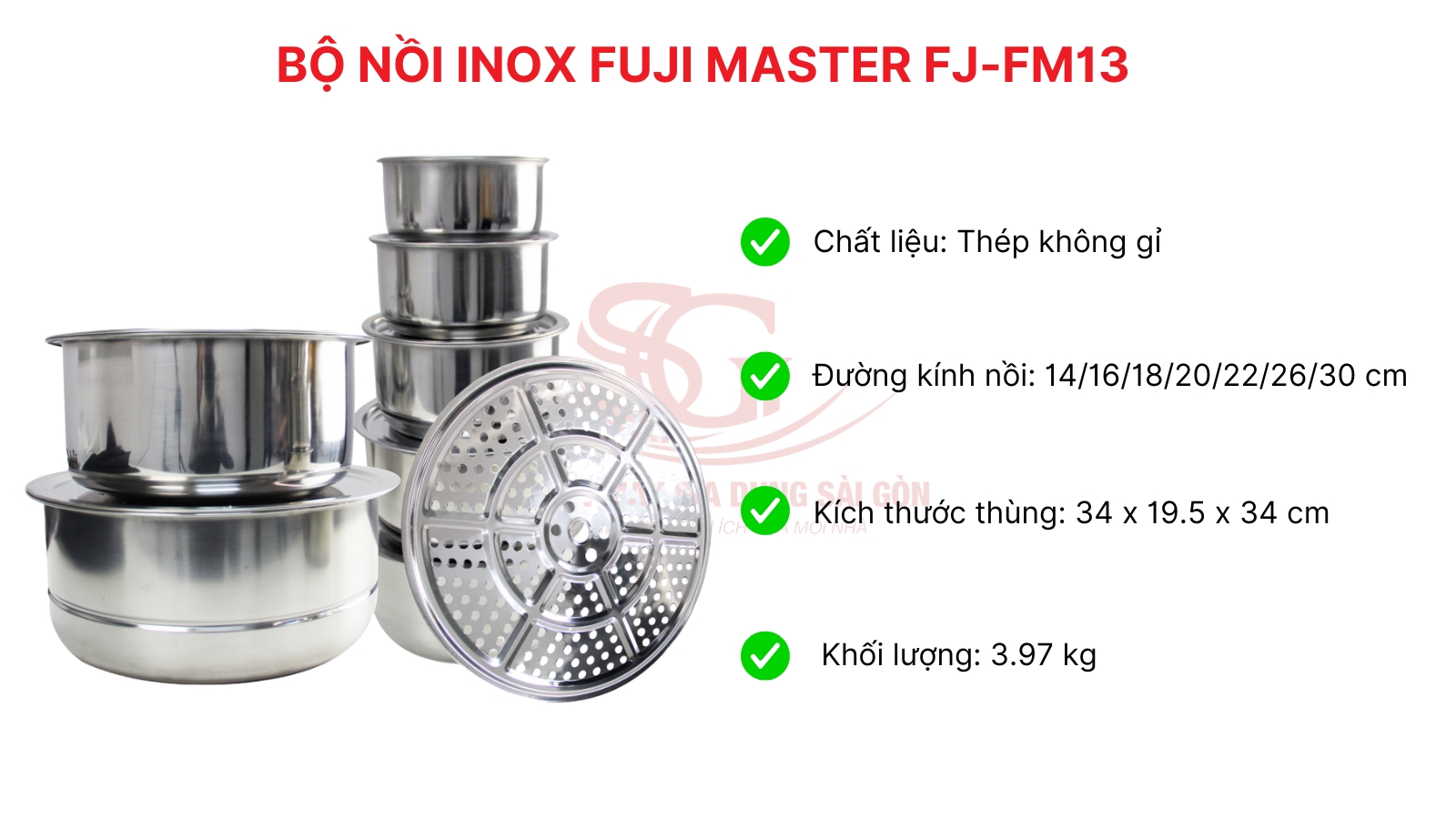 Bo Noi Inox Fuji Master FJ-FM13
