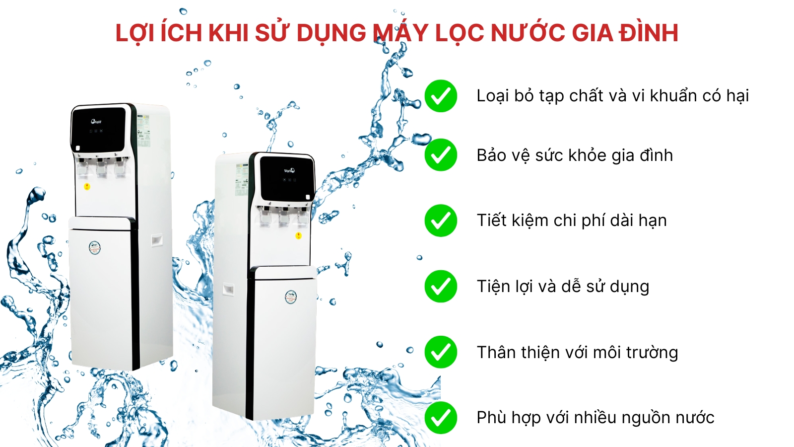 Loi ich khi dung may loc nuoc
