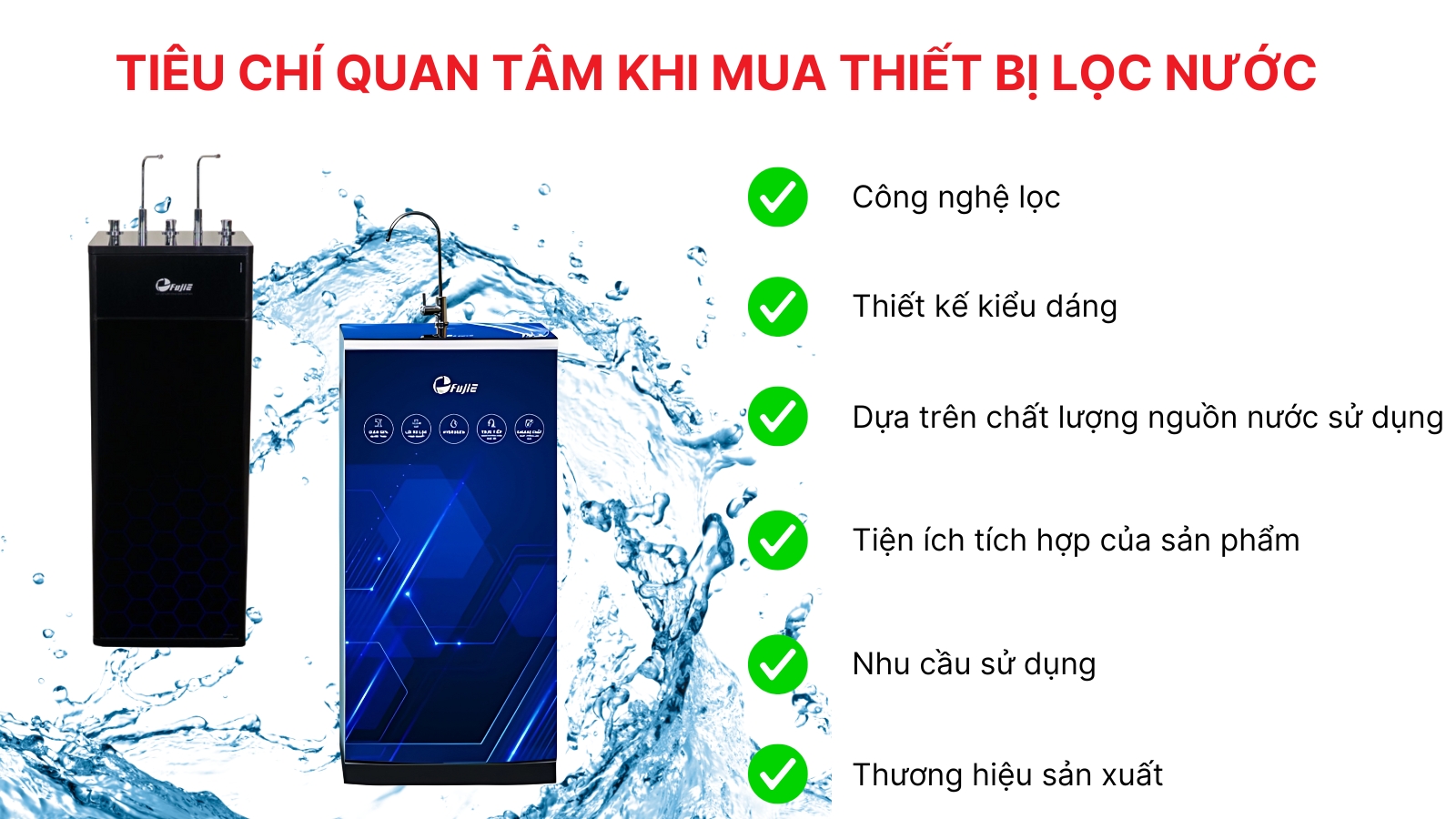 Tieu chi chon mua may loc nuoc