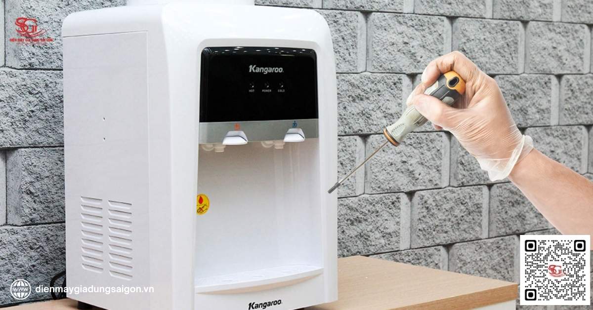 Cách sửa cây nước nóng lạnh Kangaroo không bơm nước