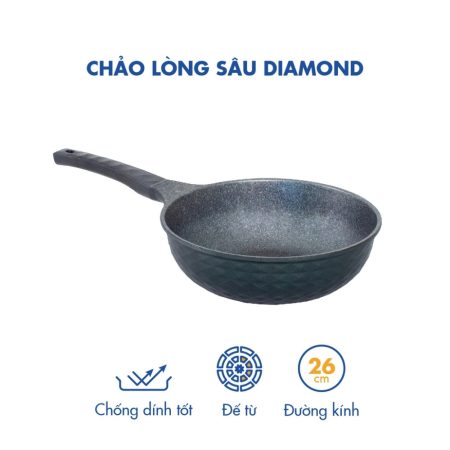 Chảo chống dính Diamond Premium Korea King KW-26DI