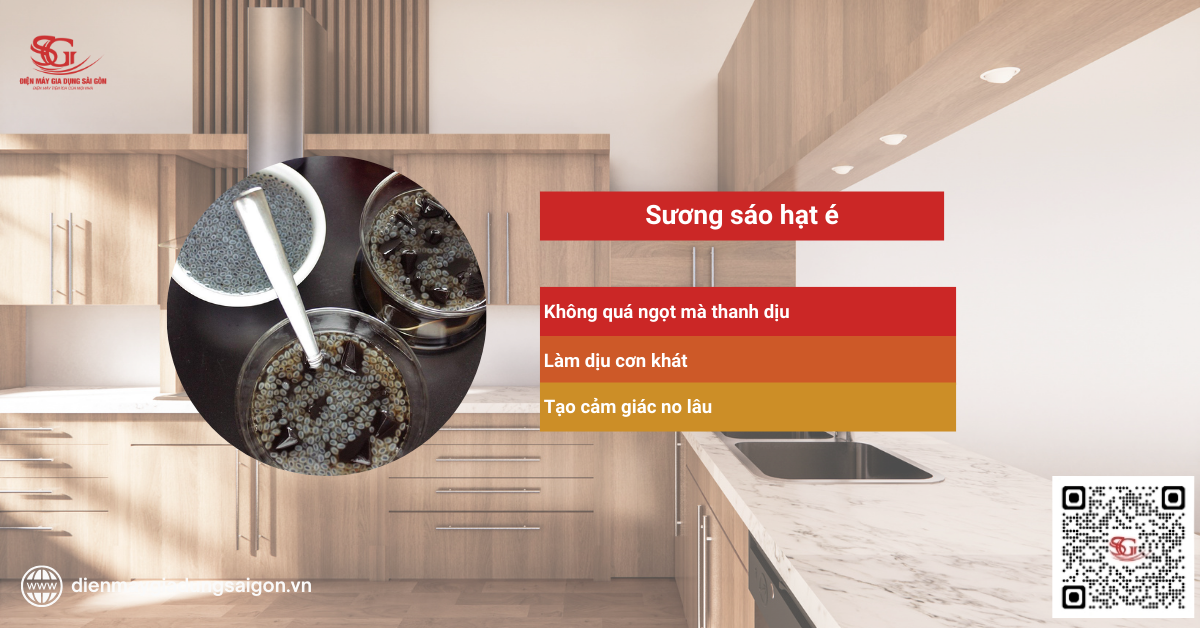 Sương sáo hạt é – Món ăn vặt giải nhiệt mùa hè tốt cho sức khỏe