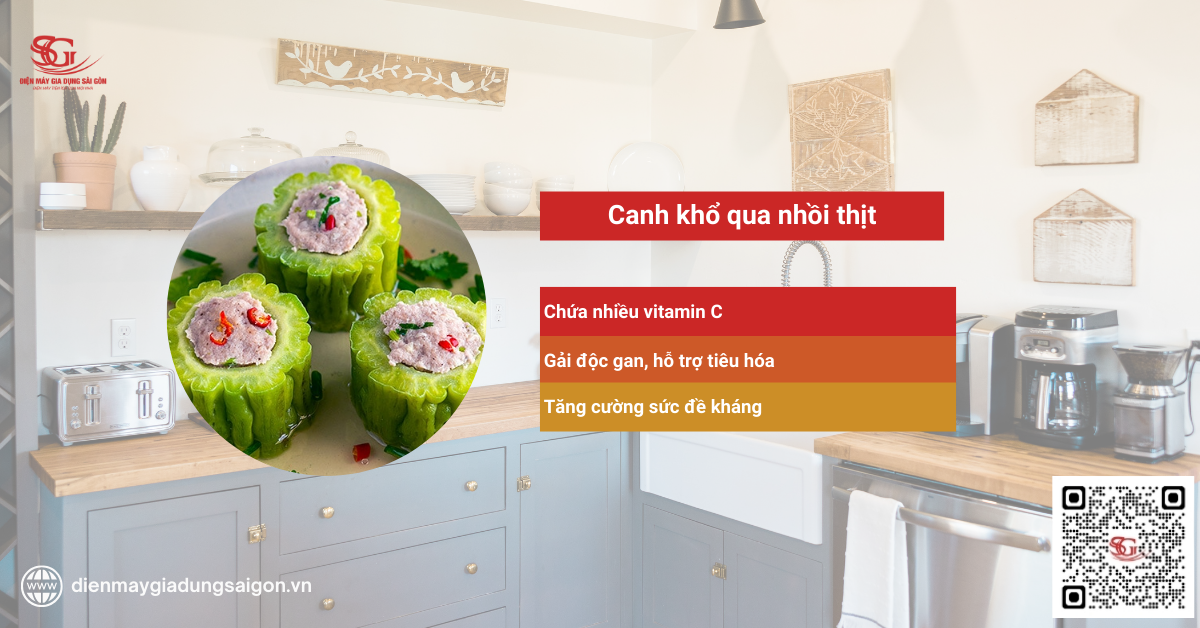 Canh khổ qua nhồi thịt – Canh giải nhiệt mùa hè giúp thanh nhiệt cơ thẻ