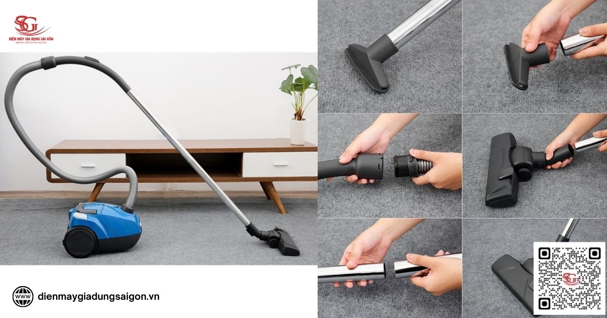 Máy hút bụi dạng hộp Electrolux Z1220 dễ dàng di chuyển khắp góc ngách trong nhà