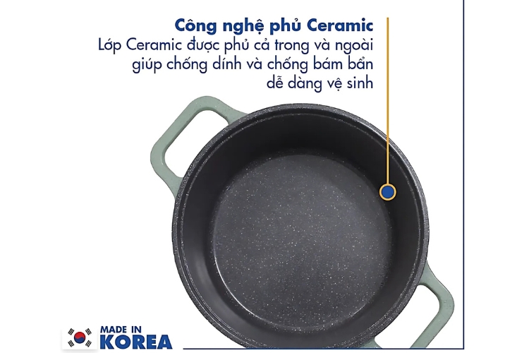 Nồi Nấu Levante Đáy Từ Korea King KP-24LI